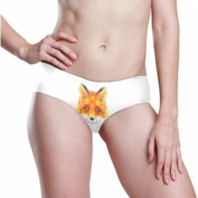 Panties Women Funny Briefs Galaxy Fox Soft Invisible Seamless Underwear Panties - Fractals Fox of the Woodland - CM18A3W4L57