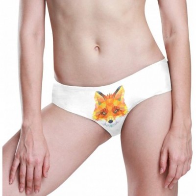 Panties Women Funny Briefs Galaxy Fox Soft Invisible Seamless Underwear Panties - Fractals Fox of the Woodland - CM18A3W4L57