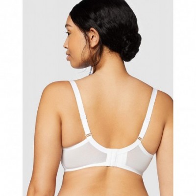 Bras Women's DD+ Wired Unpadded Mesh Bra - Bright White - CD18ZDSYZTD