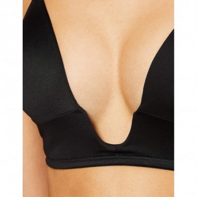 Bras Women's Multi-Way Deep Plunge Microfibre Bra - Black - CY18XOK4G0R