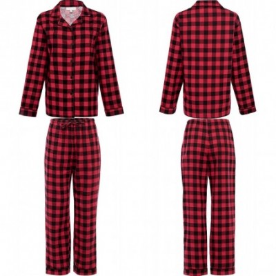 Sets Family Christmas Pajama Sets- Matching Pajamas for Men- Women- and Children - Blue Red and Green Plaid - Mens - C918TRI3EQ8