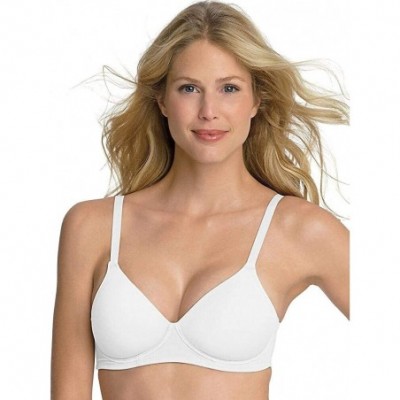 Bras Women's Concealing Petals Wire-Free Bra (36D White) - CE190MUD85U