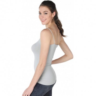 Camisoles & Tanks Women Seamless Basic Camisole- One Size - Metal Grey - CD11VVO7BR1