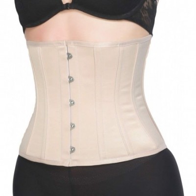 Bustiers & Corsets Women's Petite 12 Steel Boned Heavy Duty Waist Trainer Underbust Corset Short Torso Mesh Body Shaper (Fabr...