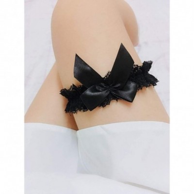 Garters & Garter Belts 2019 Sexy Lace Wedding Garters for Bride with Bow Party Prom Leg Garter - 1-black - CR18G3S3MK3