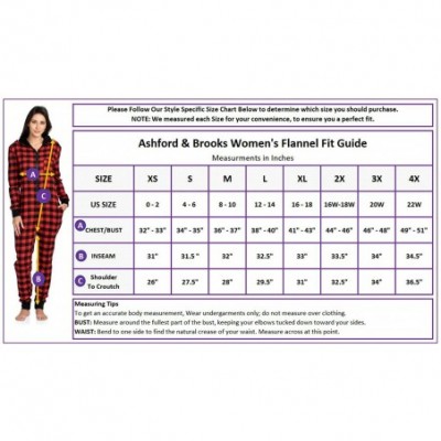 Sets Women's Flannel Hooded One Piece Pajama Union Jumpsuit - Dress Stewart - CV18EDGT84A