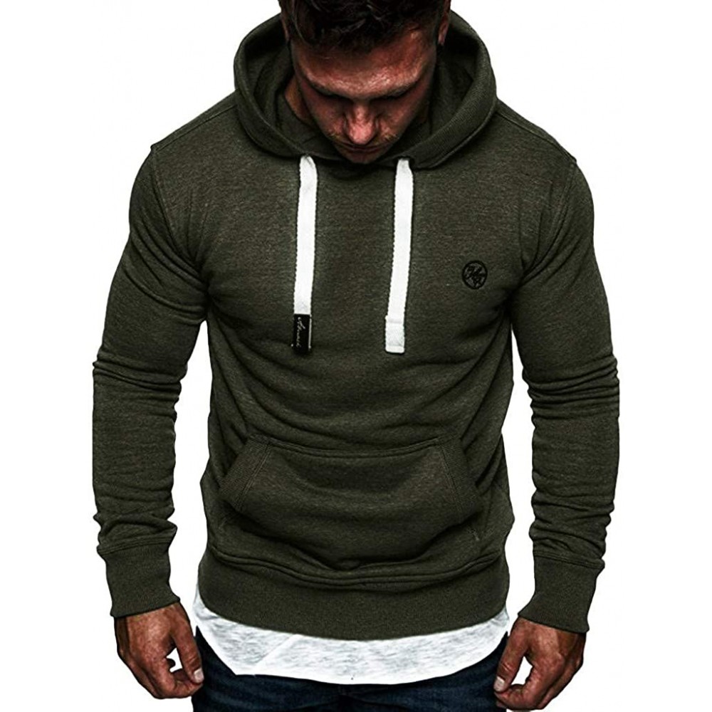 Boxer Briefs Fashion Men's Hoodie Gym Fitness Workout Loose Short Sleeve - Slimming Polyester Technology Lightweight Muscle T...