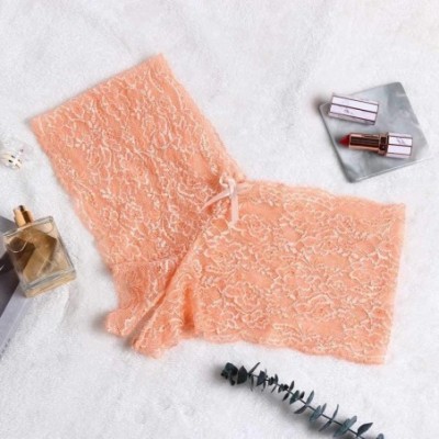 Panties Plus Size Open Peek-a-Boo Comfort Sheer Lace Hipster Boyshorts Lingerie Panties 1PC/2PC/6PC - Orange * 1 - CE18WHNHWON