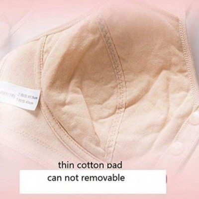 Bras 3 Pack Medium Elderly Women Everyday Bras - Women Cotton Soft Cup Bra Full-Freedom Front Close Bras - C318WECY8AW