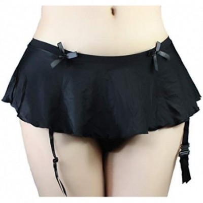 Briefs Sissy Pouch Panties Men's Skirted Mooning Bikini Briefs Girly Underwear Sexy for Men - Black - CZ12O017HJM