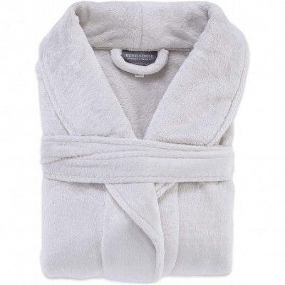 Robes VelvetLoft Plush Luxury Super Cozy Soft Spa Long Robe- Hippo- Small/Medium - Hippo - C4193URU5O5