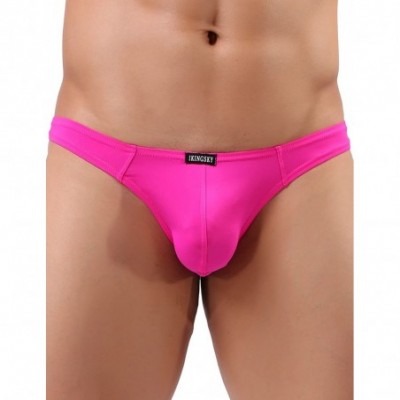 G-Strings & Thongs Men's Low Rise Thong Sexy Men Underwear T-Back Panties - 6 Pack - CC18ULIQQLW