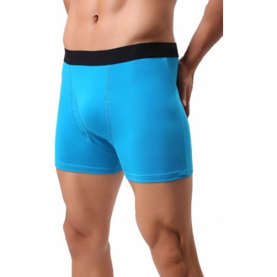 Boxer Briefs Men Underwear Cotton Stretch Boxer Brief Double Crotch 3-Pack 4 XL - C512948RCQZ