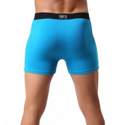 Boxer Briefs Men Underwear Cotton Stretch Boxer Brief Double Crotch 3-Pack 4 XL - C512948RCQZ