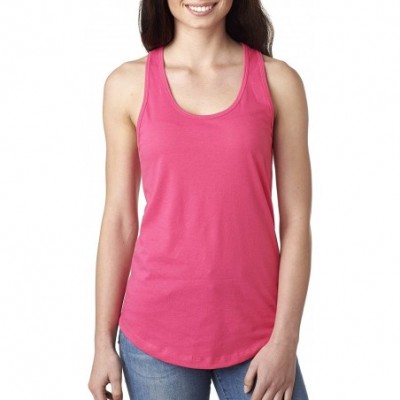 Camisoles & Tanks Keanu 2027 Womens Racerback Tank Top - Hot Pink - CZ18TYEENDQ