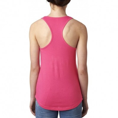 Camisoles & Tanks Keanu 2027 Womens Racerback Tank Top - Hot Pink - CZ18TYEENDQ