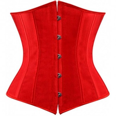 Bustiers & Corsets Sexy Underbust Bodyshaper Corsets Bustiers Ladies Burlesque Corselet - 7055red - CQ19DTOCLLO