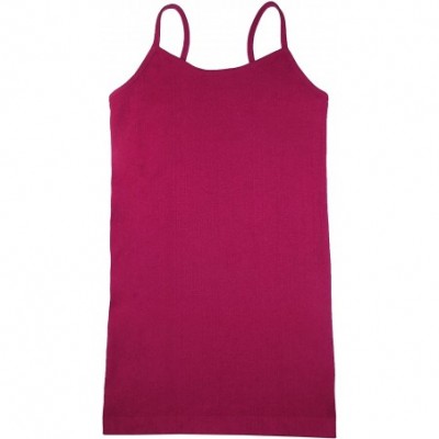 Camisoles & Tanks Womens Ultra Stretch Longer Length Cami - Beaujolais - CZ12O42XHOO