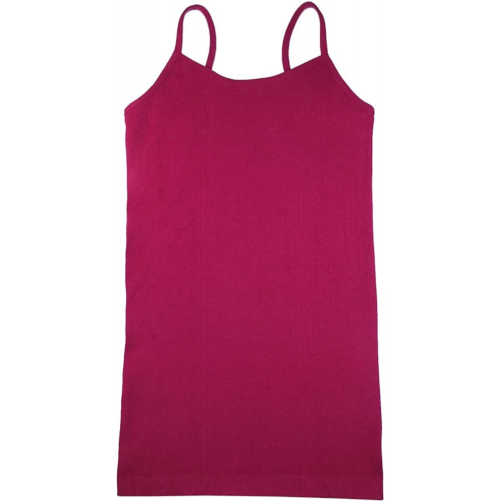 Camisoles & Tanks Womens Ultra Stretch Longer Length Cami - Beaujolais - CZ12O42XHOO