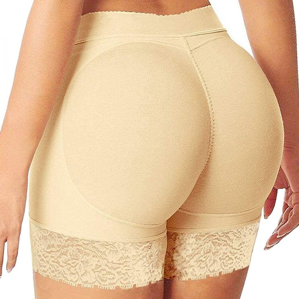 Shapewear Women Butt Lifter Body Shaper Tummy Control Panties Underwear - Beige (Padded Panties) - C618C2ARSC7