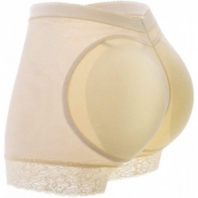 Shapewear Women Butt Lifter Body Shaper Tummy Control Panties Underwear - Beige (Padded Panties) - C618C2ARSC7