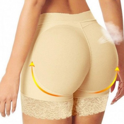 Shapewear Women Butt Lifter Body Shaper Tummy Control Panties Underwear - Beige (Padded Panties) - C618C2ARSC7