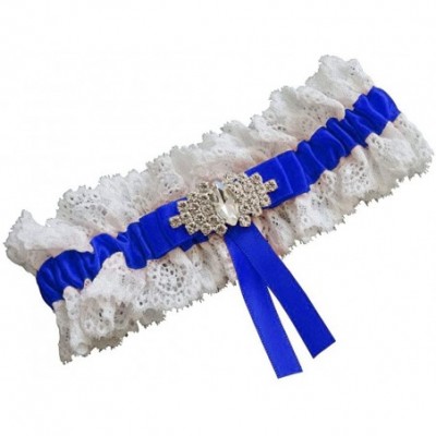 Garters & Garter Belts One Piece Garter for Wedding and Prom Bridal Garter - Royal Blue - CH18O47TZAC