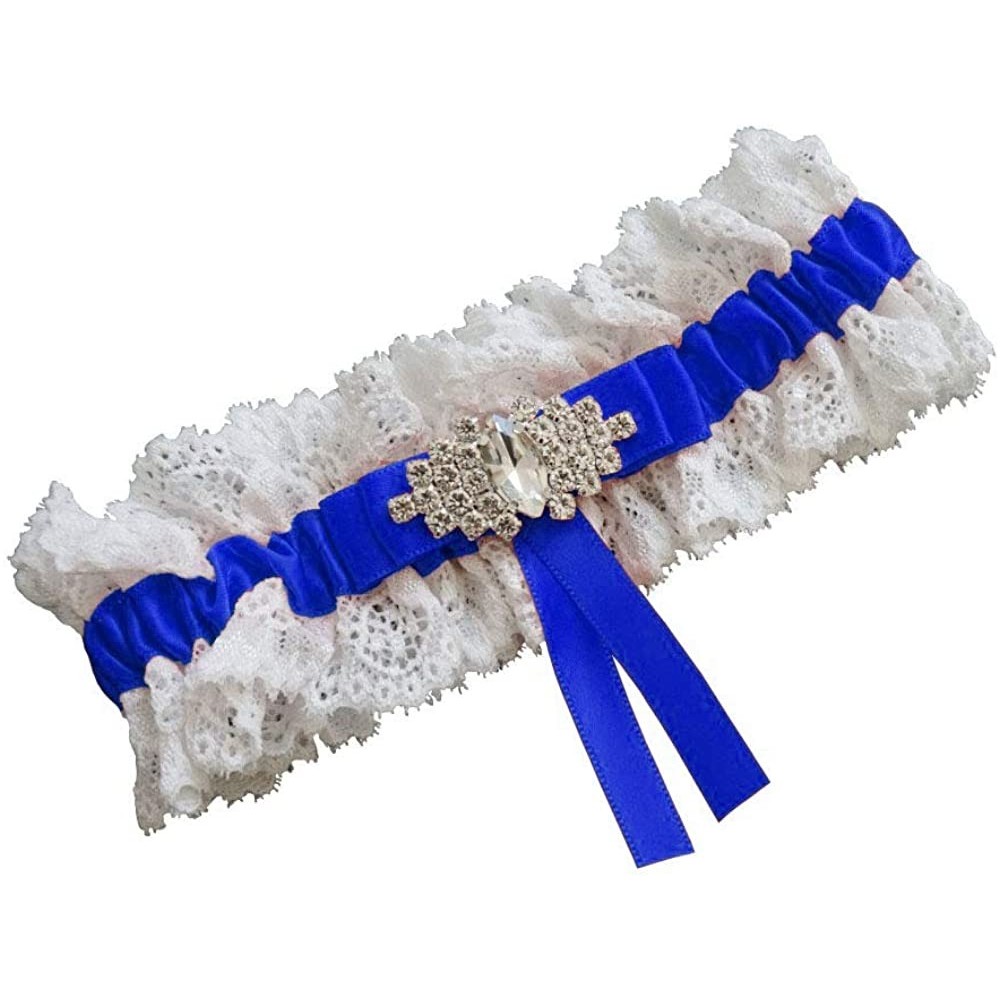 Garters & Garter Belts One Piece Garter for Wedding and Prom Bridal Garter - Royal Blue - CH18O47TZAC