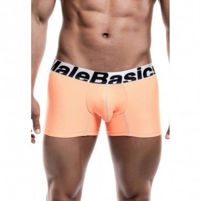 Bikinis Men's Microfiber Short Boxer - Orange - C1189SXRGSH