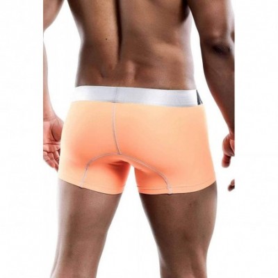 Bikinis Men's Microfiber Short Boxer - Orange - C1189SXRGSH