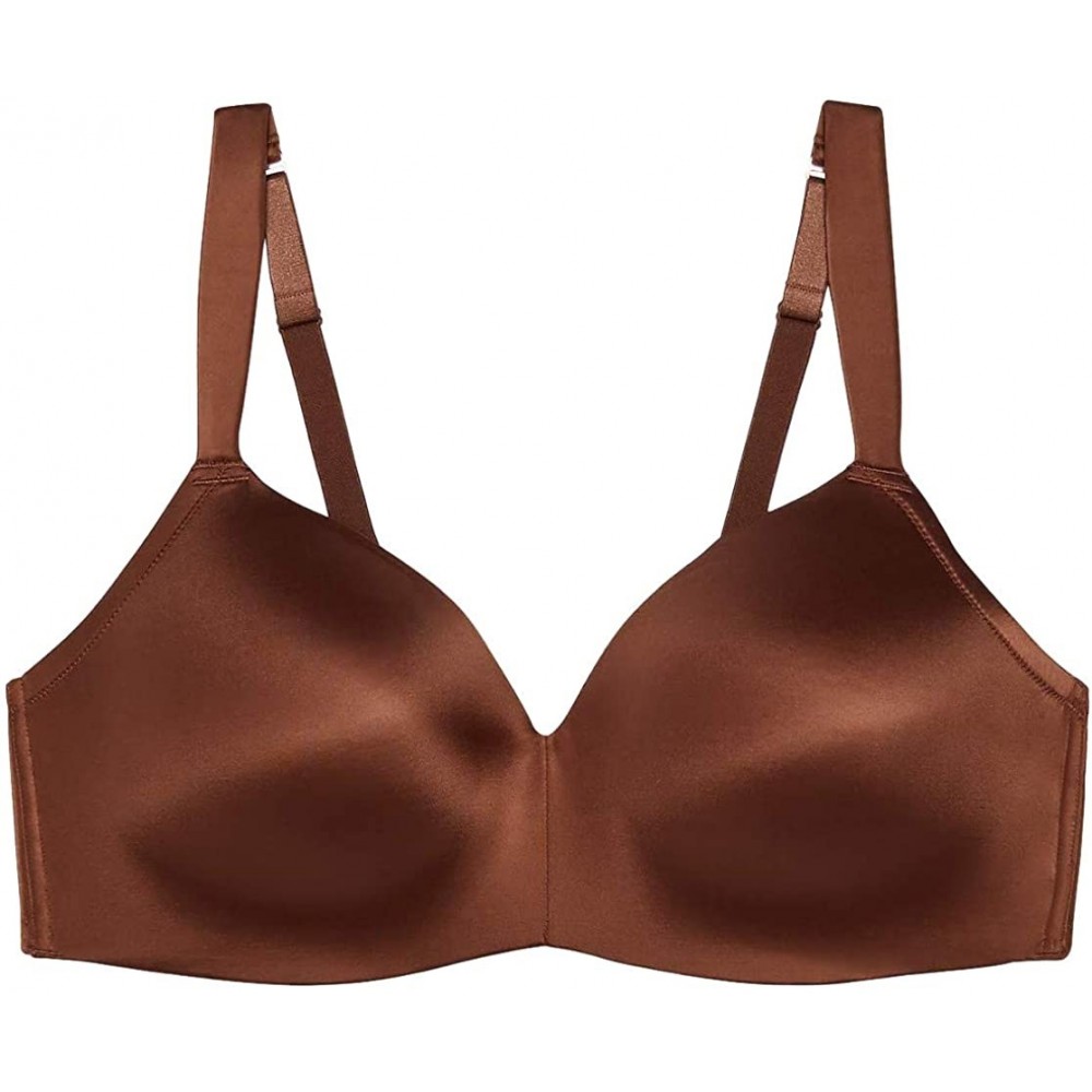 Bras Women's Curvy Wireless Bra - Brown Sugar Nude - C918UUL77RZ