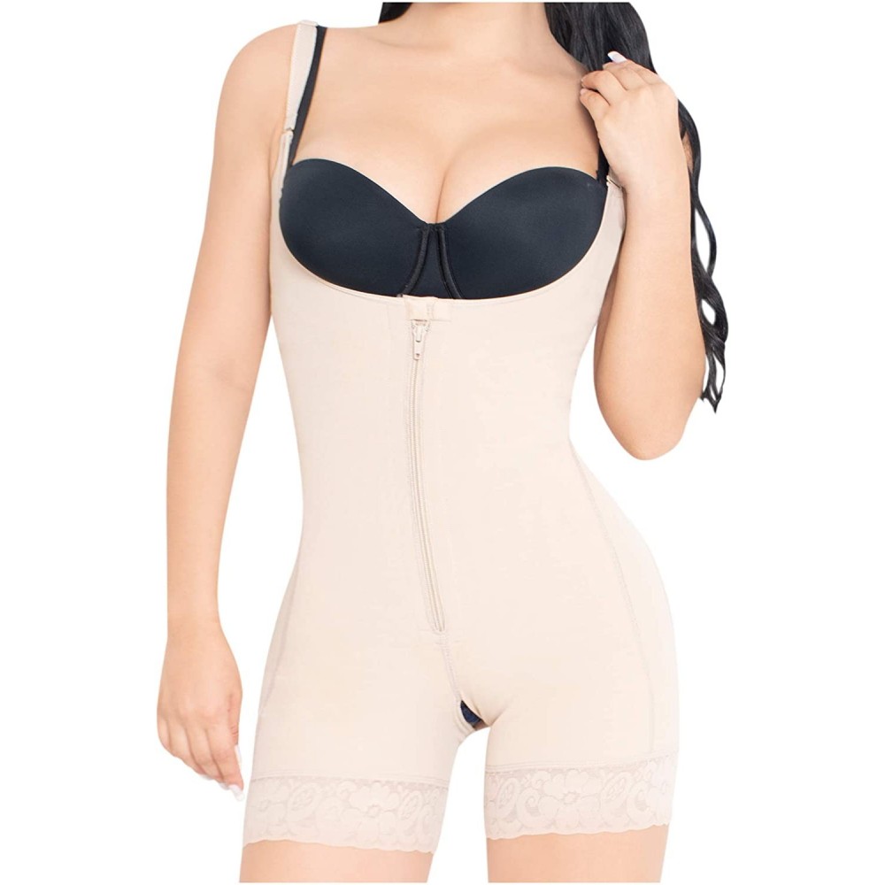 Shapewear 396 Postpartum Shapewear for Women- Fajas Colombianas Reductoras adelgazantes - Beige - CA18U28S939