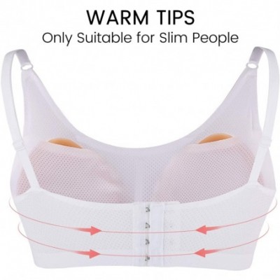 Accessories Silicone Breast Forms Pocket Bra for Mastectomy Prosthesis Crossdresser - White - C818L0L5YTO