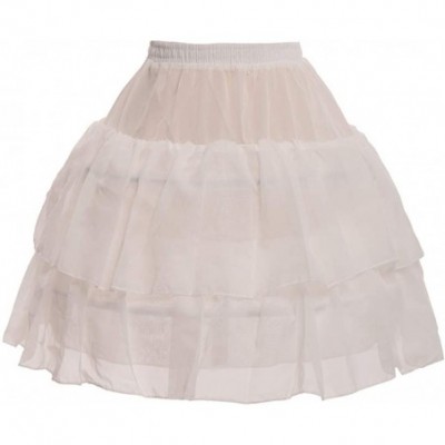 Slips Women Victorian Petticoat Wedding Bridal Underskirt Slip - White 11 - C518I8NCHR8