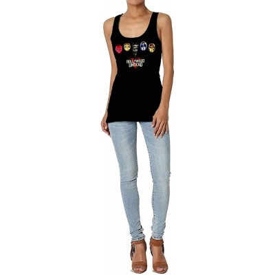 Camisoles & Tanks Hollywood Undead Woman Senior Round Neck Polyester Pattern Vest - C919609YCKC