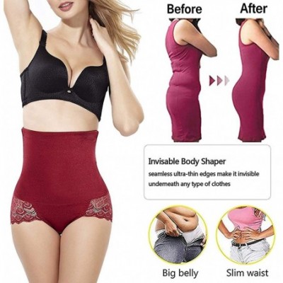 Shapewear Women Butt Lifter Padded Shapewear Enhancer Control Panties Body Shaper Underwear - High Waist Panty-red - C518DW9Q2Y7