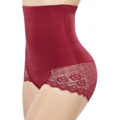 Shapewear Women Butt Lifter Padded Shapewear Enhancer Control Panties Body Shaper Underwear - High Waist Panty-red - C518DW9Q2Y7