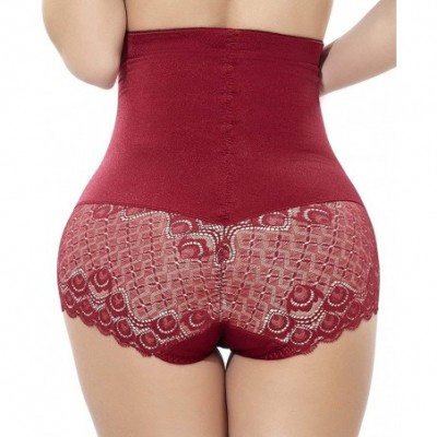 Shapewear Women Butt Lifter Padded Shapewear Enhancer Control Panties Body Shaper Underwear - High Waist Panty-red - C518DW9Q2Y7