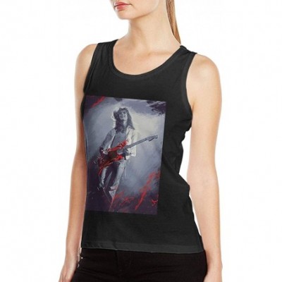 Camisoles & Tanks Van Halen 1978 Women's Sexy Tank Tops Classic Fashion Vest T Shirts Black - Black - C519DUC8UI2