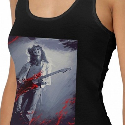 Camisoles & Tanks Van Halen 1978 Women's Sexy Tank Tops Classic Fashion Vest T Shirts Black - Black - C519DUC8UI2