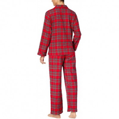 Sets Family PJs Women's Holiday Plaid 2-Piece Button Down Long Sleeve Pajama Set - Brinkley Plaid - CW18UALHEZ7