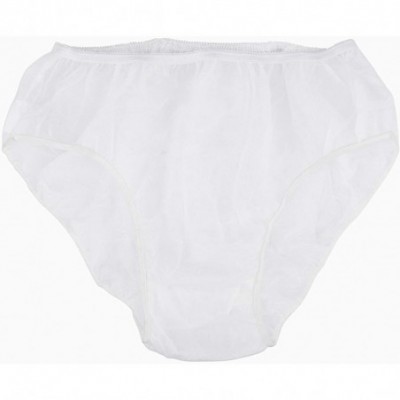 Panties Womens Nonwoven Underwear Paper Panties Handy Briefs for Travel Hotel Spa - White - CP193T303T4