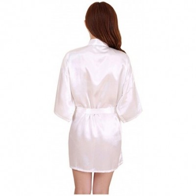 Robes Sexy Satin Night Robe Lace Bathrobe Perfect Wedding Bride Bridesmaid Robes Dressing Gown for Women. As the Photo Show4 ...