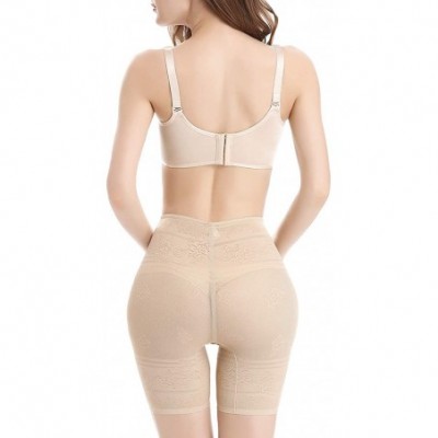 Shapewear Thigh Slimmer Shapewear Body Shaper for Women Anti-Chafing Slip Shorts Tummy Control Butt Lifter Panties - Nude - C...