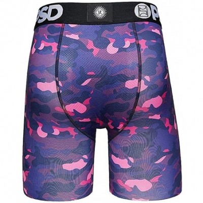 Boxer Briefs Underwear Men's Stretch Wide Band Boxer Brief Underwear Bottom - Sommer Ray - Purple / Ourple Camo - CD1966CCICK