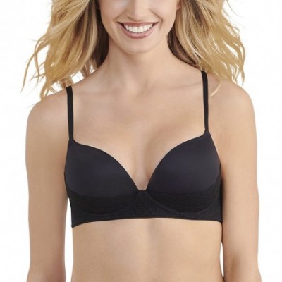 Bras Women's Push Up Bras - Wirefree - Black Lace - CM18CYC7SAL