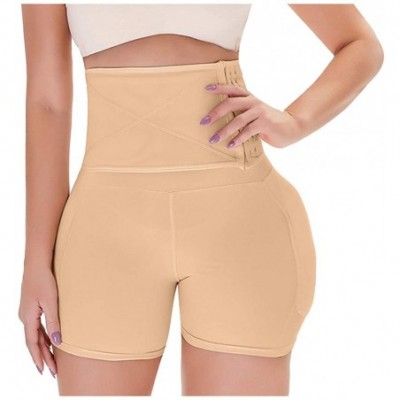 Shapewear Women Seamless Shapewear Hi-Waist Tummy Control Thigh Slimmer Body Shaper Trainer Panty - C Khaki - C8195NHQ62O