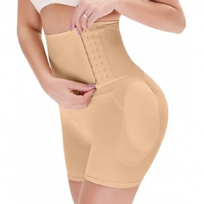 Shapewear Women Seamless Shapewear Hi-Waist Tummy Control Thigh Slimmer Body Shaper Trainer Panty - C Khaki - C8195NHQ62O