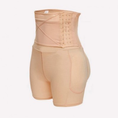 Shapewear Women Seamless Shapewear Hi-Waist Tummy Control Thigh Slimmer Body Shaper Trainer Panty - C Khaki - C8195NHQ62O