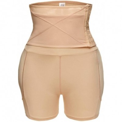 Shapewear Women Seamless Shapewear Hi-Waist Tummy Control Thigh Slimmer Body Shaper Trainer Panty - C Khaki - C8195NHQ62O